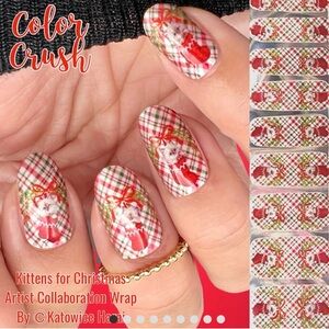Festive Plaid Press-On Nails